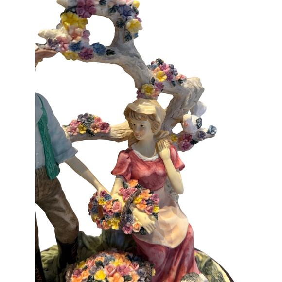 The Messina Collection Figurine Love Birds, Dog Beehive 11" Tall Cottage - Picture 5 of 8